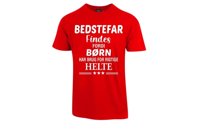 Bedstefar Findes Fars Dag T-shirt - Rød product image