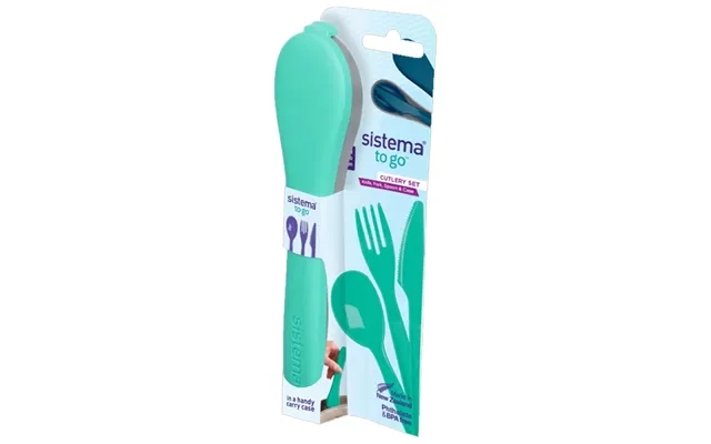 Bestiksæt To Go Sistema - Minty Teal product image