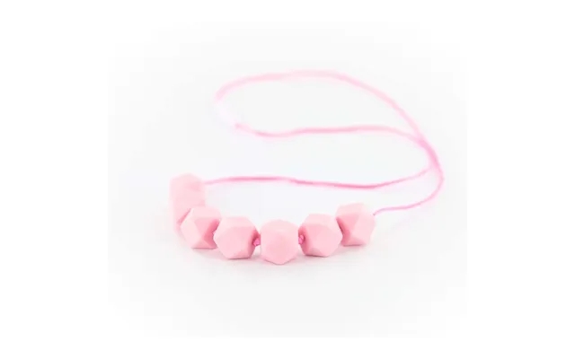Teething necklace to adults - kola cubes powder pink product image