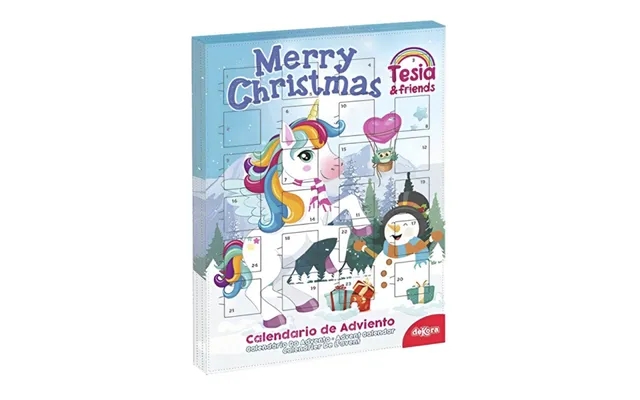 Unicorn advent calendar with chokolade - tesia product image