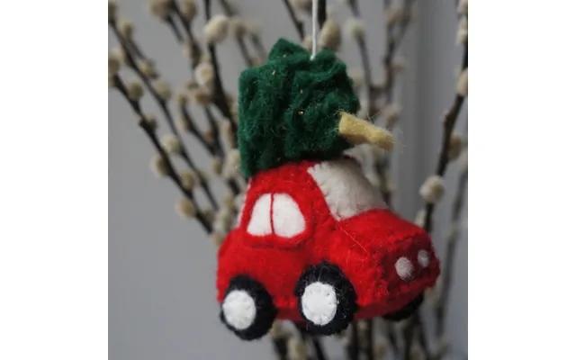 Gamcha christmas decorations - car with christmas tree product image