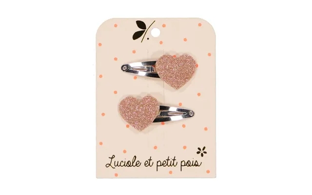 Hårspænder Luciole Et Petit Pois - Pink Glitter product image