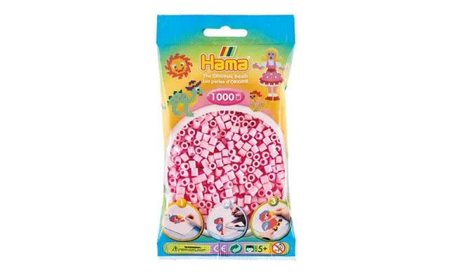 Hama beads midi 1000 pcs - pastel pink product image