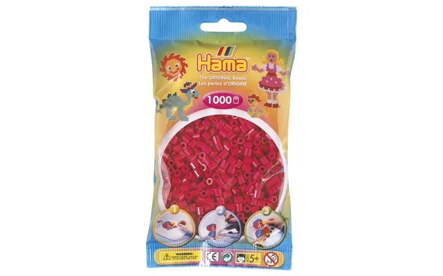 Hama Perler Midi 1000 Stk - Vinrød product image