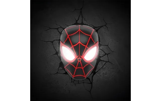 Marvel Sort Spiderman Væglampe - Hoved product image