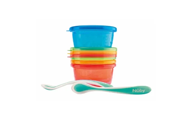 Nuby food containers past, the laws spoons product image