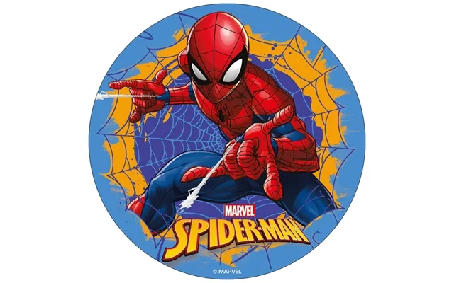 Spiderman around sugar print 19 cm - blue background product image