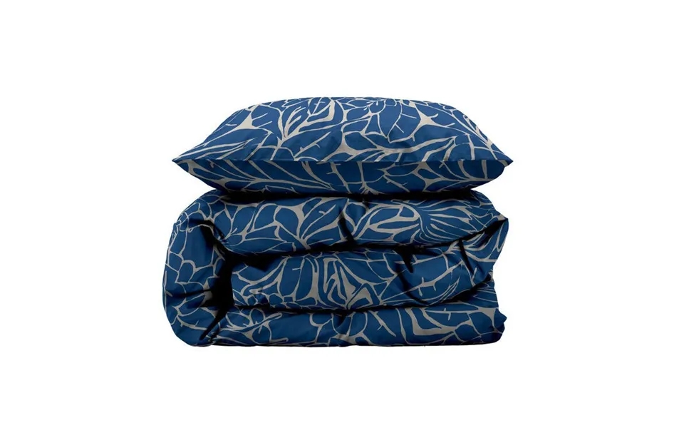 Abstract Leaves Linens - Blue