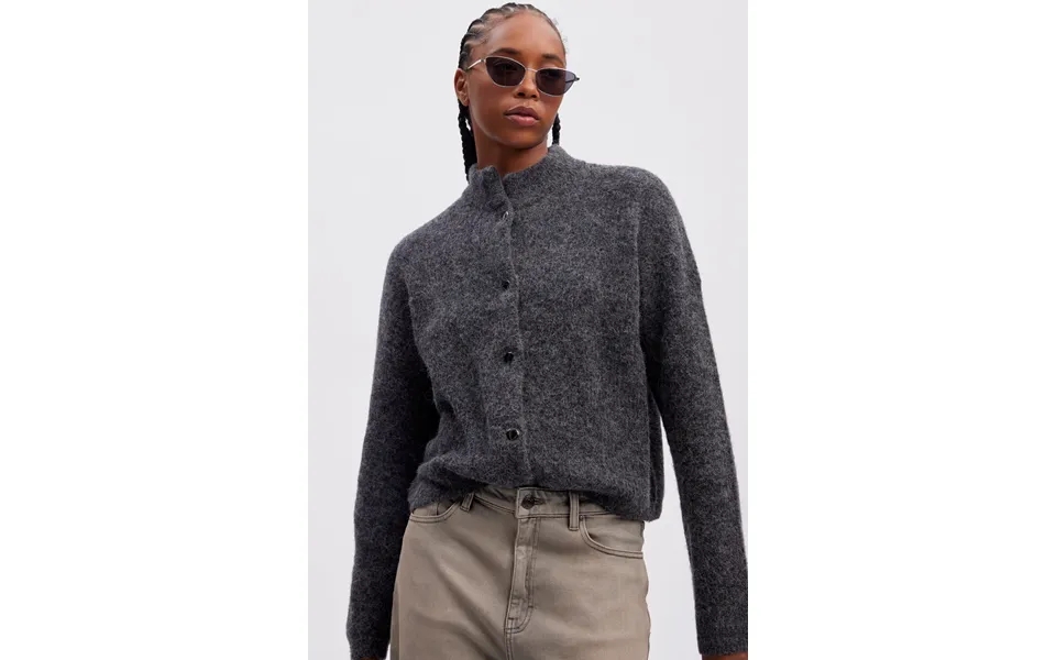 Alphagz Uldcardigan - Charcoal Melange