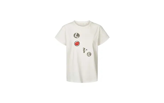 Ambla Love Patch T-shirt - Chalk product image