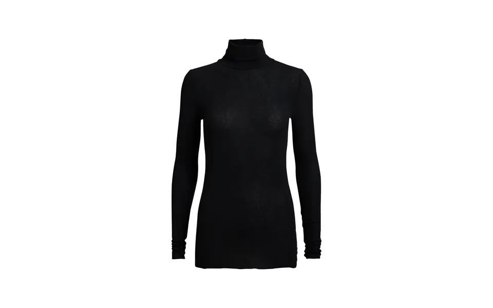 Anna Wool Turtleneck Langærmet T-shirt - Sort