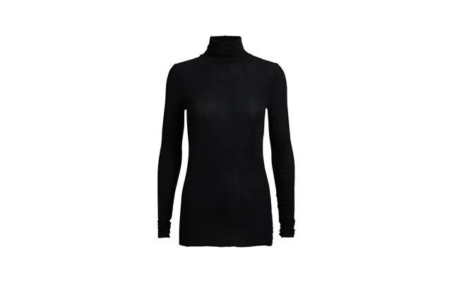 Anna Wool Turtleneck Long-sleeved T-shirt - Black product image