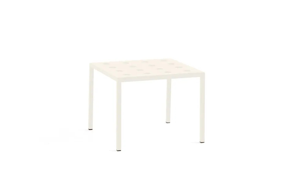 Balcony Low Garden Table, 50x51,5 Cm. - Chalk Beige