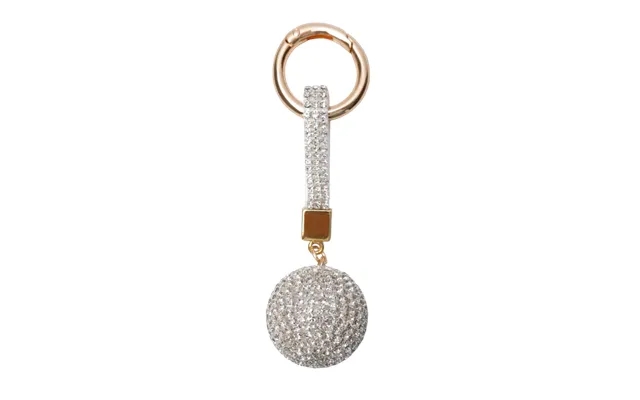 Ball Rhinestone Nøglering - Clear product image