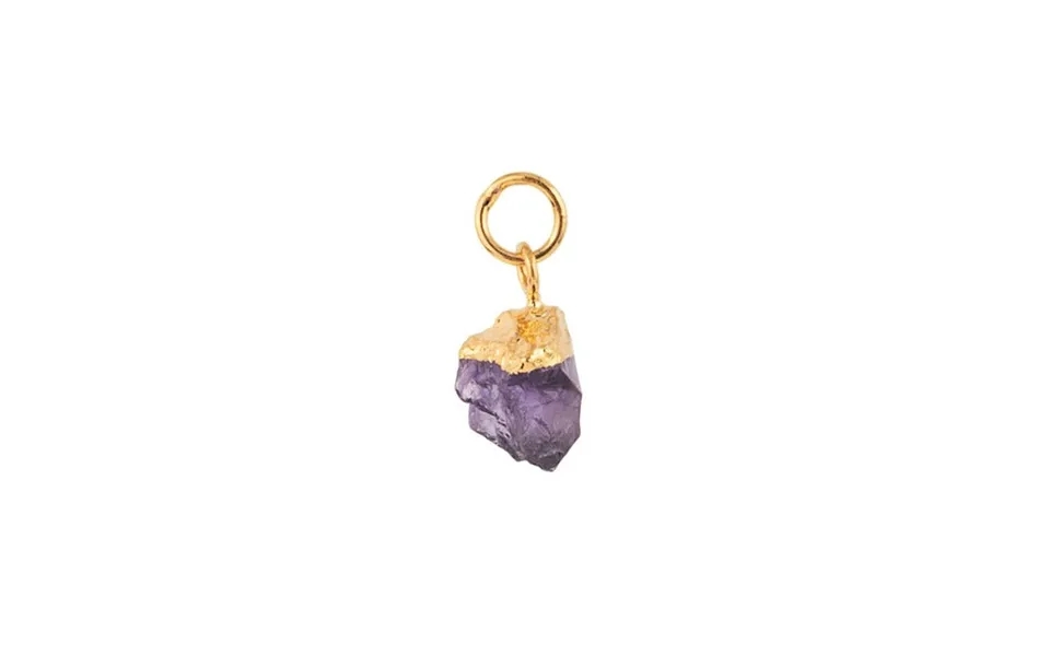 February Amethyst Pendant - Gilded