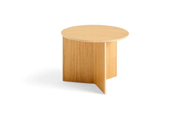 Hay - slit wood round coffee table product image