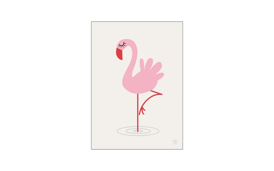 Kai Copenhagen Flamingo Plakat