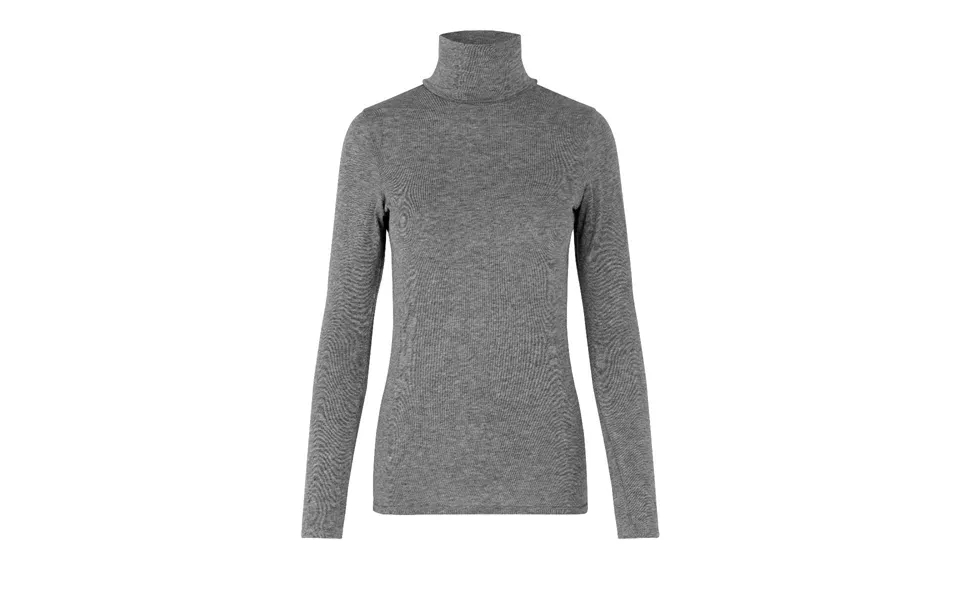 Matima T-neck Langærmet T-shirt - Grey Melange