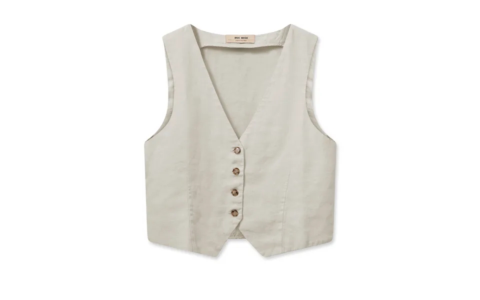 Melka Tili Linen Vest - Cement