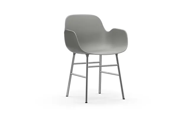 Normann Copenhagen - Form Chair Med Armlæn I Chrome Grå product image