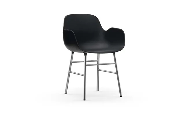 Norman copenhagen - form chair with armrests in chrome black product image