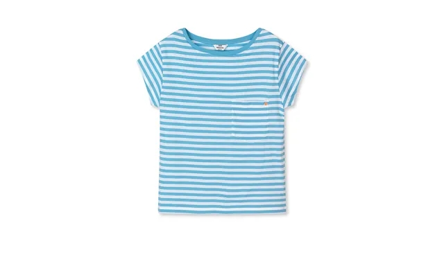 Organic Jersey Stripe Torva T-shirt - Alaskan Blue Brilliant White product image