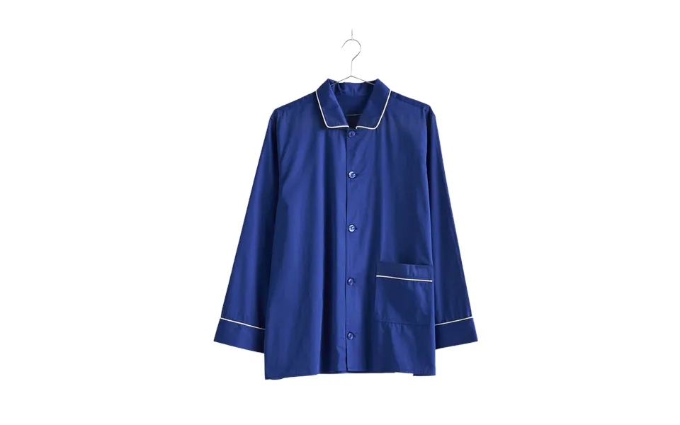 Outline Pyjama L S Natskjorte - Vivid Blue