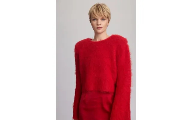 Safi Pullover Uldstriktrøje - Haute Red product image