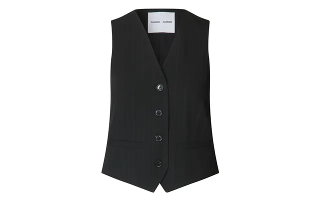 Saramona Vest - Black Pinstripe product image