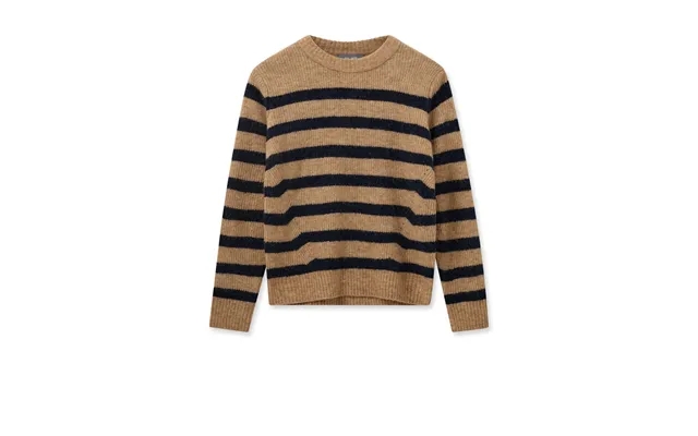 Thora Stripe Crewneck Striktrøje - Tannin product image