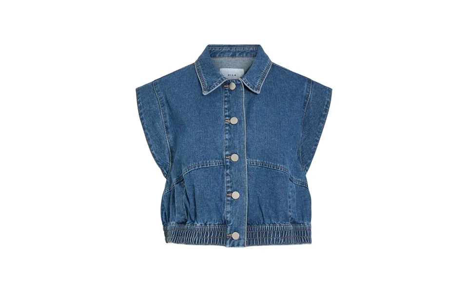 Vica S L Denimvest - Medium Blue Denim