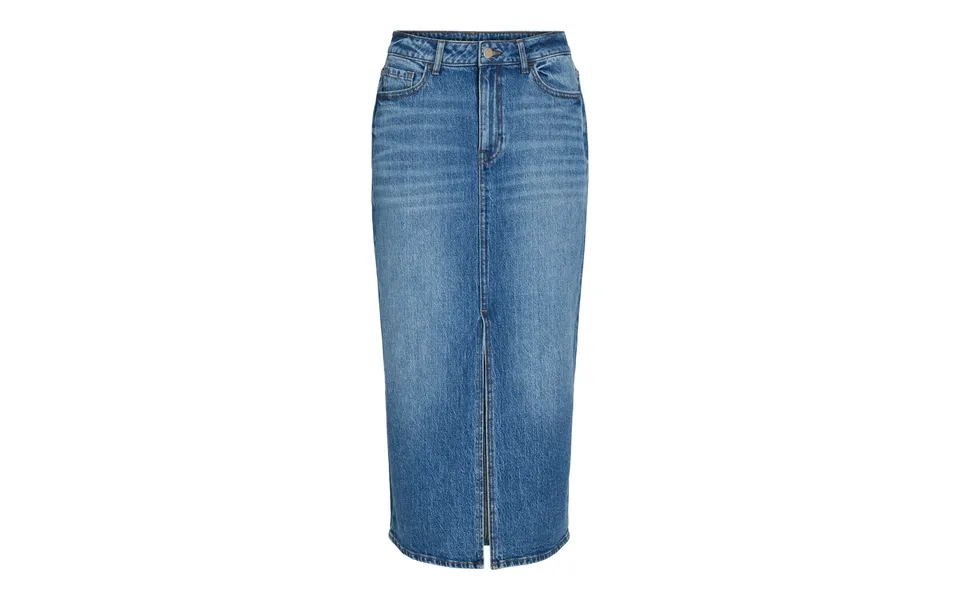 Vijaf Hw Midi Denimnederdel - Medium Blue Denim