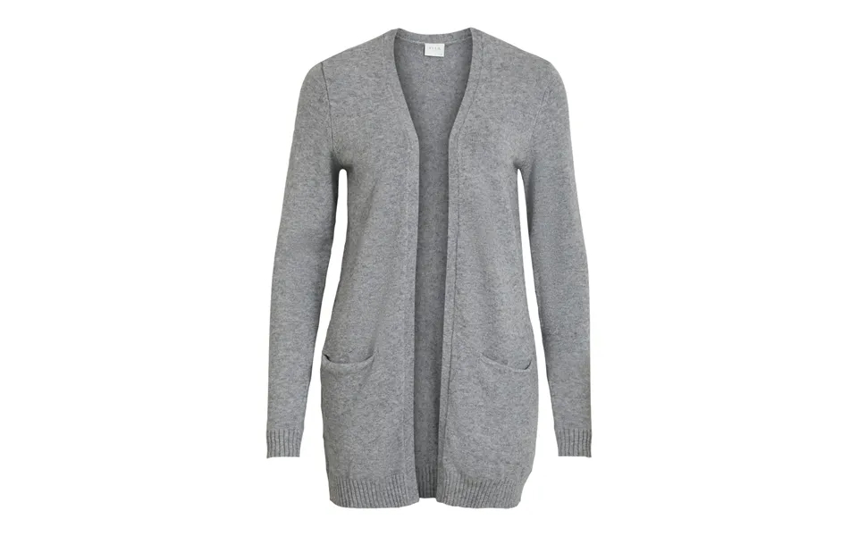 Viril Open Cardigan - Medium Grey Melange