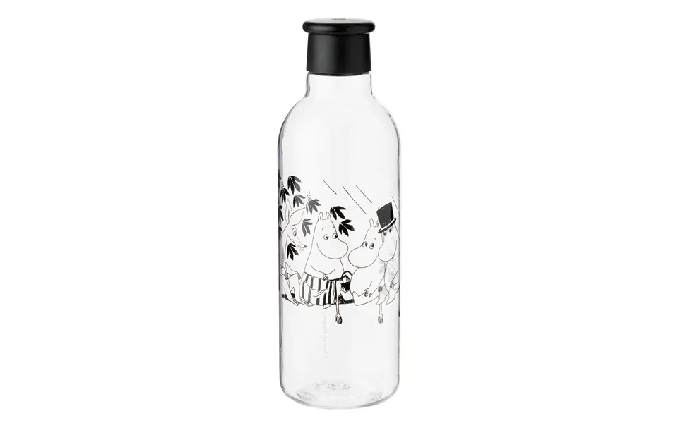 X Moomin Water Bottle, 0.75 L. - Moomin Black