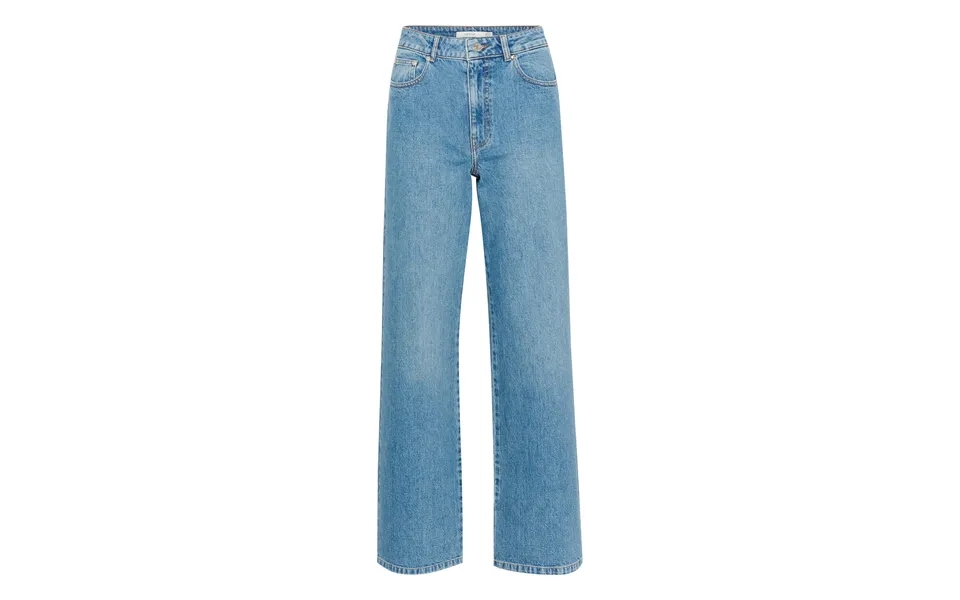 Zolinagz Wide Leg Jeans - Washed Mid Blue