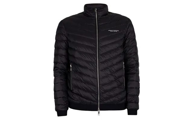 Armani Exchange Down Jacket Black Melange Grey Xl product image