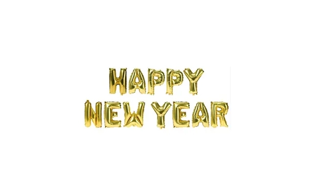 Excellent houseware foil balloon happy new year gold 87 g product image