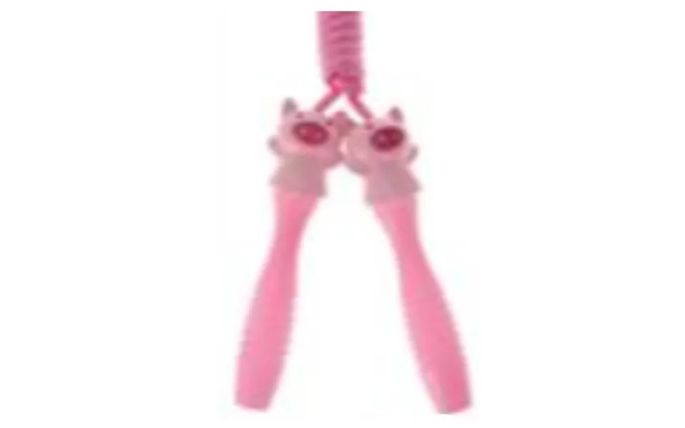 Fun & games jump rope with animal motif - pink