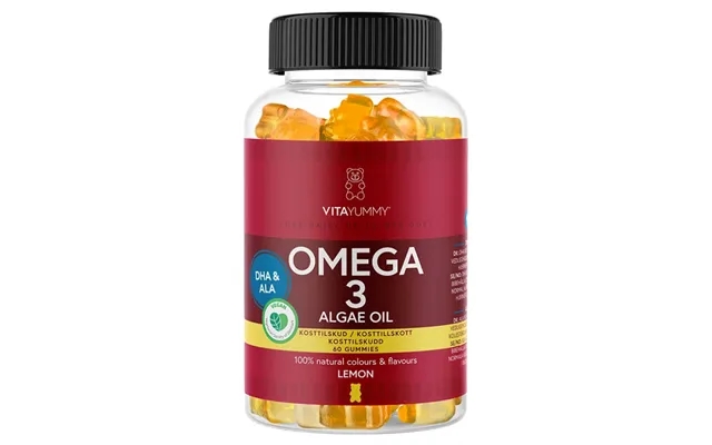 Vitayummy omega 3 algae oil lemon 60 paragraph. product image