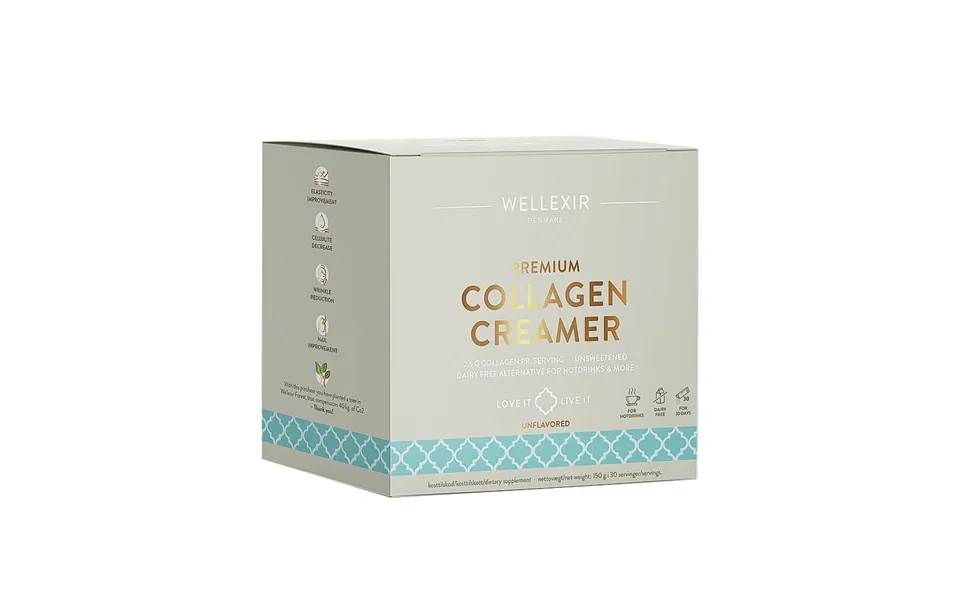 Wellexir premium collagen creamer unflavoured 5 g 30 paragraph.