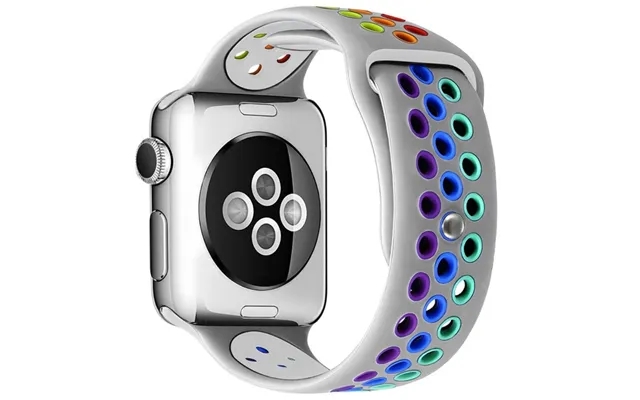 Apple Watch 2 Farved Rainbow Silikone 42 44 45 49- Grå product image