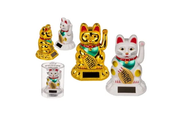 Lucky Waving Cat Solar Cell Guld product image