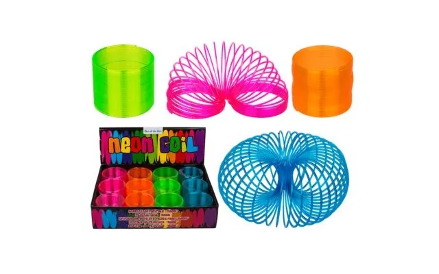 Slinky spring cutting spring neon product image