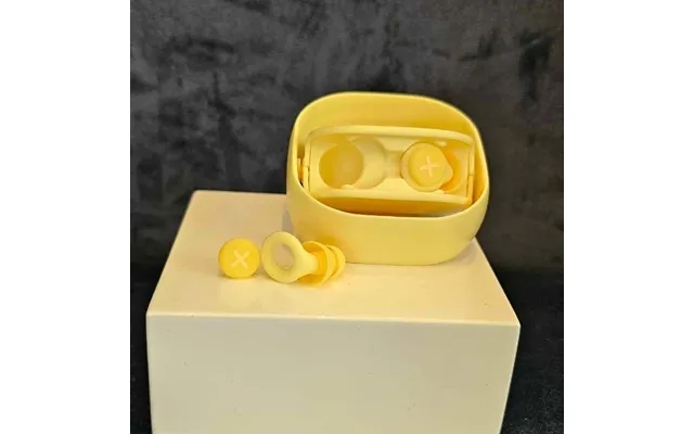 Noise canceling earplugs with cover light yellow product image