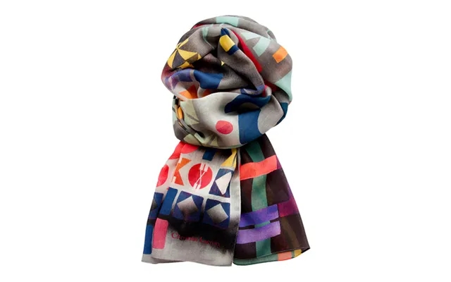 Cashmere scarf city lights lacroix - gray product image