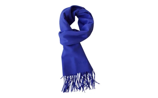 Cobalt blue scarf in 100% merino wool moschino product image