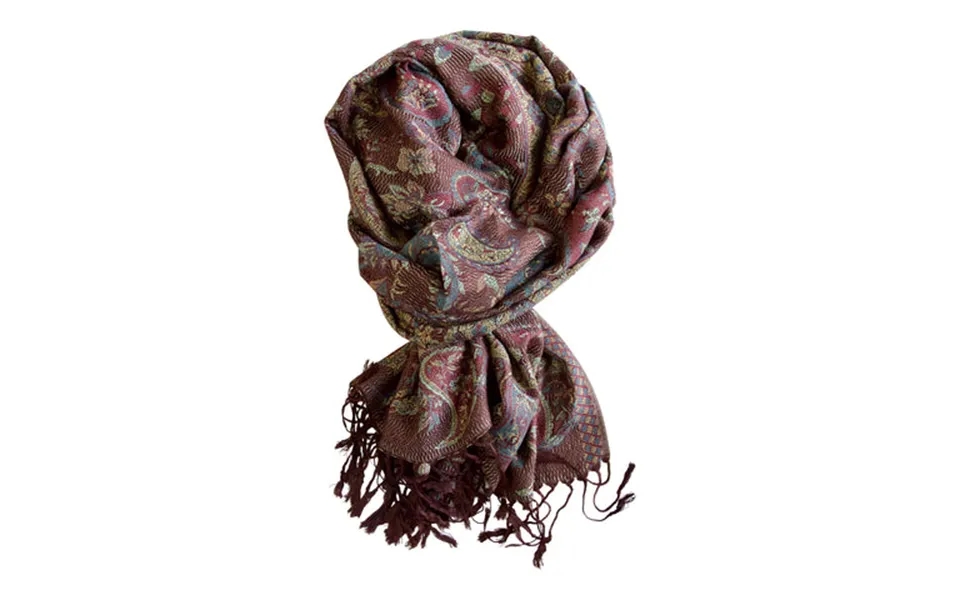 Pashmina scarf in soft silk blend - mocha