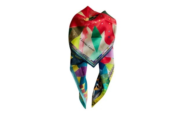 Silk scarf arlecchino lacroix red product image