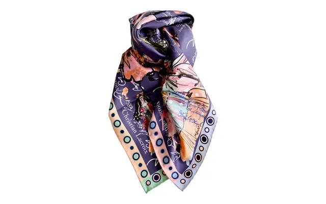 Silk scarf croquis lacroix - blue product image