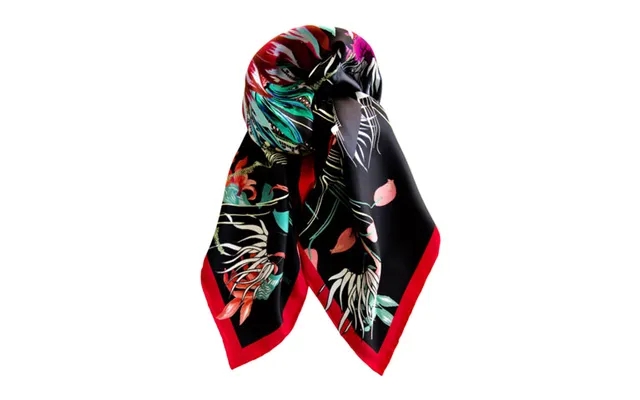 Silk scarf ocean bloom lacroix - black product image